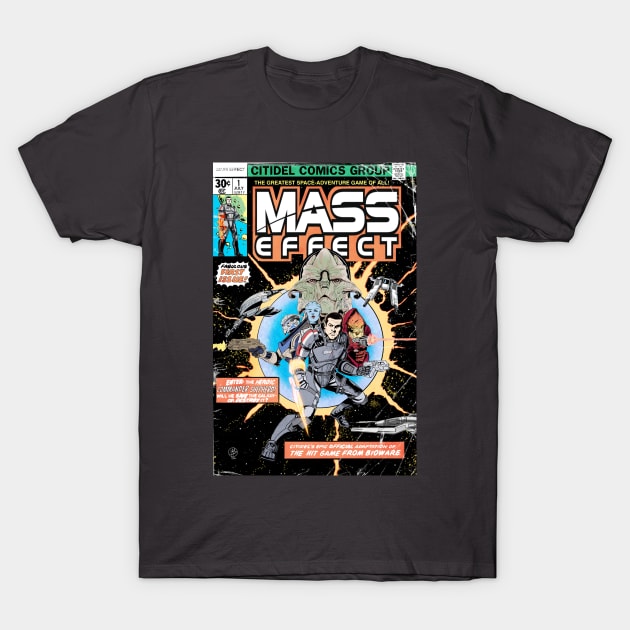 Mass Effect ‘77 no.1 Comic Cover T-Shirt by CrazyPencilComics